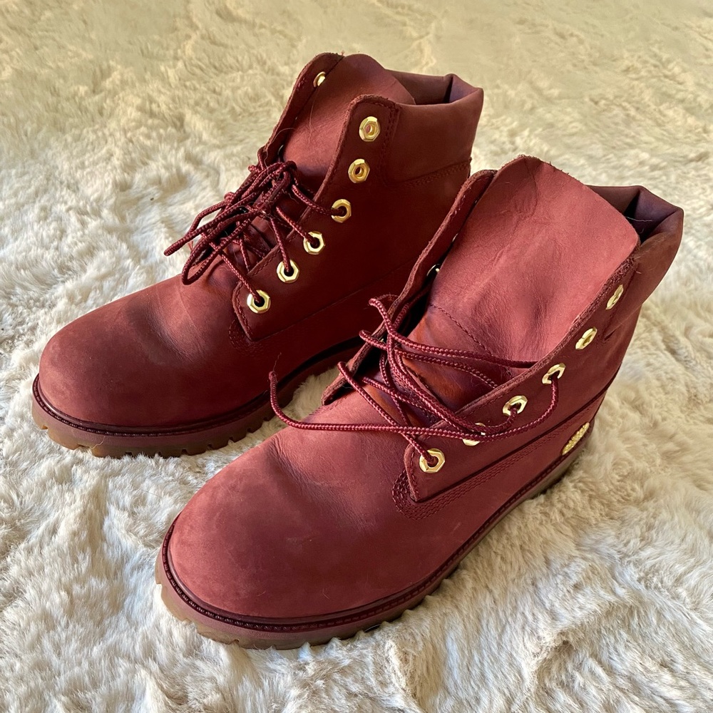 Timberland Burgundy Boots
